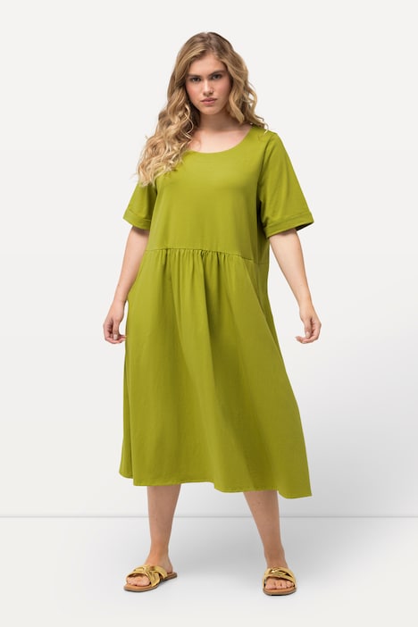 Short Sleeve Jersey Midi Dress