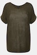 Pullover, Palmen, oversized, U-Boot-Ausschnitt, Halbarm