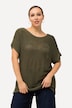 Pullover, Palmen, oversized, U-Boot-Ausschnitt, Halbarm