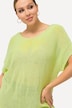 Textured Palm Tree Short Sleeve Knit Sweater