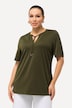 Sweatshirt, Tunika-Ausschnitt, Halbarm, Modalmix