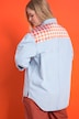 Jeanshemd, oversized, Patches, Hemdkragen, Langarm