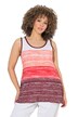 Top, pruhovaný přechod, A střih, kulatý výstřih, bez rukávů