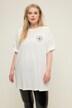 Koszulka oversize, kompas, okrągły dekolt, rękaw 1/2