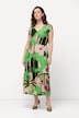 Maxikleid, Palmen, V-Ausschnitt, ärmellos