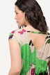 Maxikleid, Palmen, V-Ausschnitt, ärmellos