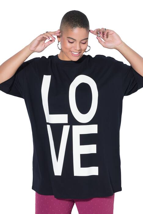 Oversize tričko, LOVE, kulatý výstřih, krátké rukávy