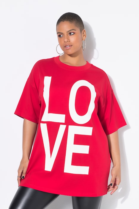 T-Shirt, oversized, LOVE, Halbarm