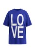 Oversize tričko, LOVE, kulatý výstřih, krátké rukávy