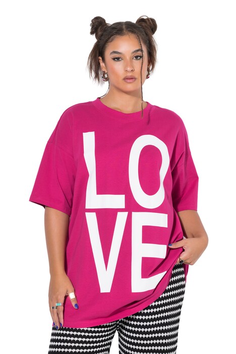 Oversize tričko, LOVE, kulatý výstřih, krátké rukávy