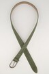 Leren riem, suède, metallic gesp