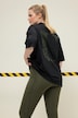Oversize-Shirt, Statement-Print, U Rückenprint, Rundhals, Halbarm