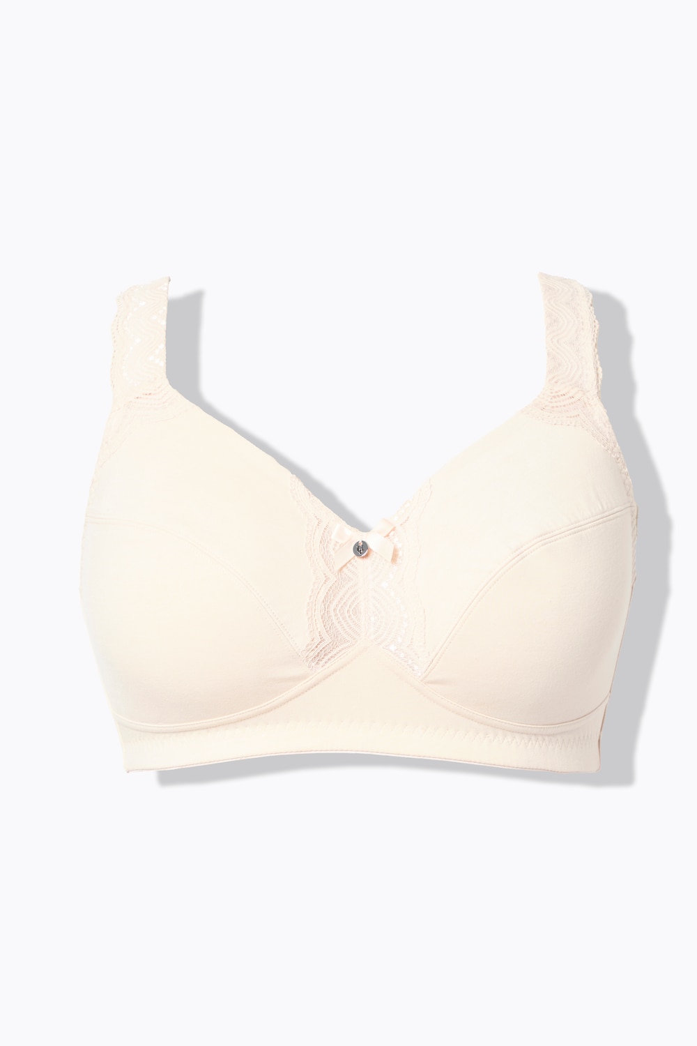 Stora storlekar BH med mjuka kupor, Dam, beige, storlek: 105C, Syntetfibrer/Bomull, Ulla Popken