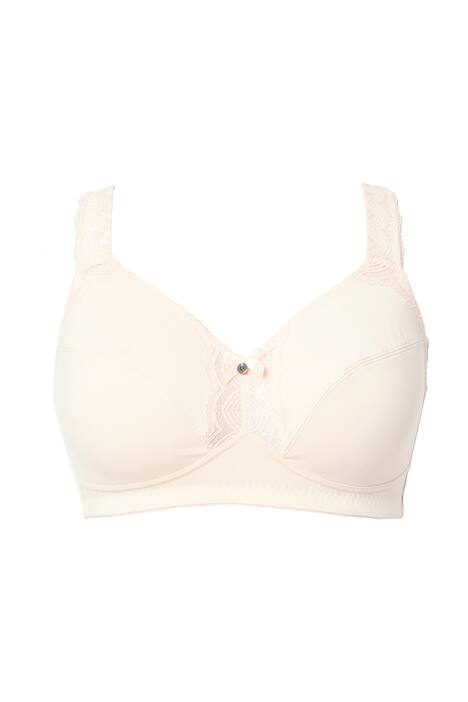 Jemná podprsenka, krajkové detaily, bez kostic, košíčky C-E