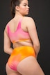 Bikini-trusse, høj talje, farvegradient