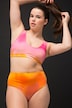Bikini-trusse, høj talje, farvegradient