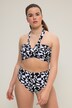 Bikinitopp i halterneckmodell med uttagbara mjuka kupor och grafiskt print