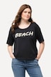 Textured Beach Lettered Short Sleeve Tee