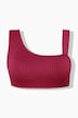 Bikini-Top, Shaping, Softcups, Streifenstruktur