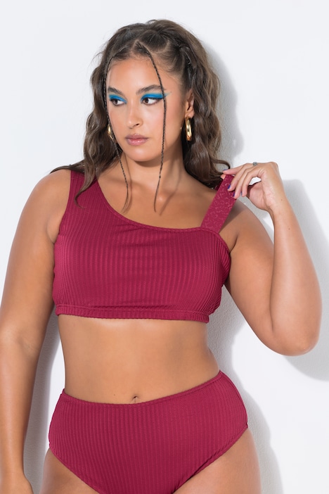 Bikini-Top, Shaping, Softcups, Streifenstruktur