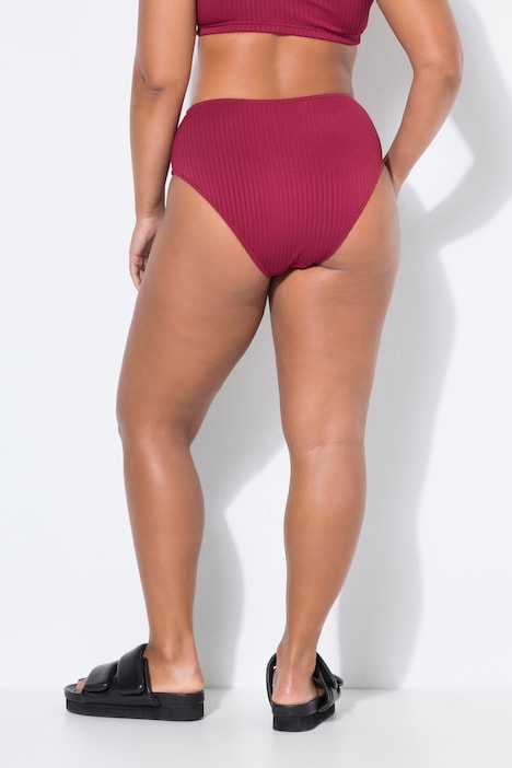 Bikini-Slip, HighWaist, Strukturstreifen, Shaping