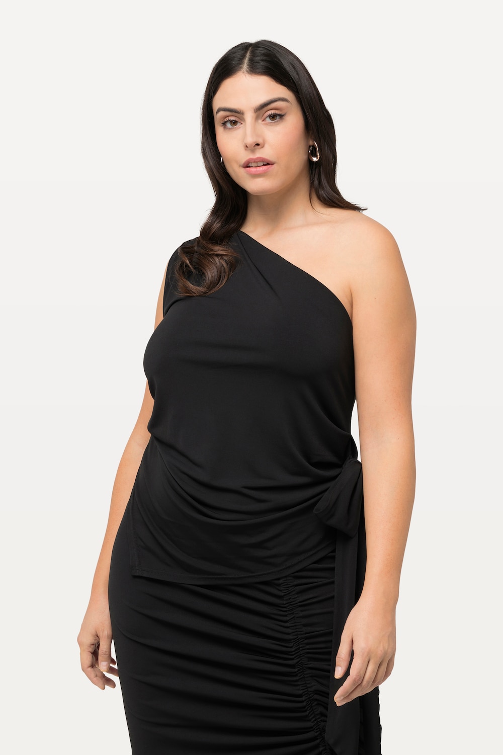 Große Größen Top, Damen, schwarz, Größe: 46/48, Polyester, Ulla Popken
