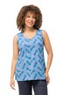 Top, vzorovaný, výstřih do V, bez rukávů