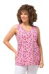 Top, vzorovaný, výstřih do V, bez rukávů