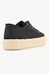 Canvas-Sneaker, Wechselfußbett, Flechtsohle, Weite H