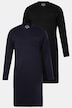 Lot de 2 chemises de nuit pour homme, collection Homewear. Couleur unie et manches longues. usqu'à la taille 8XL.