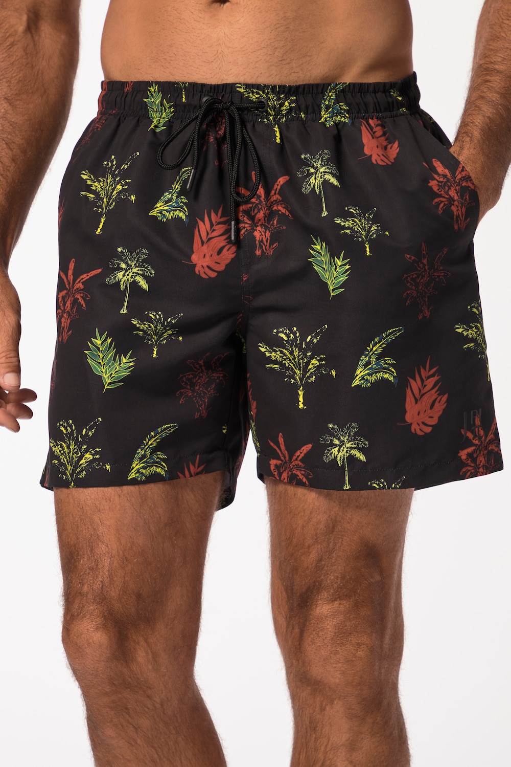 Große Größen JAY-PI Badeshorts, Herren, schwarz, Größe: 5XL, Polyester, JAY-PI