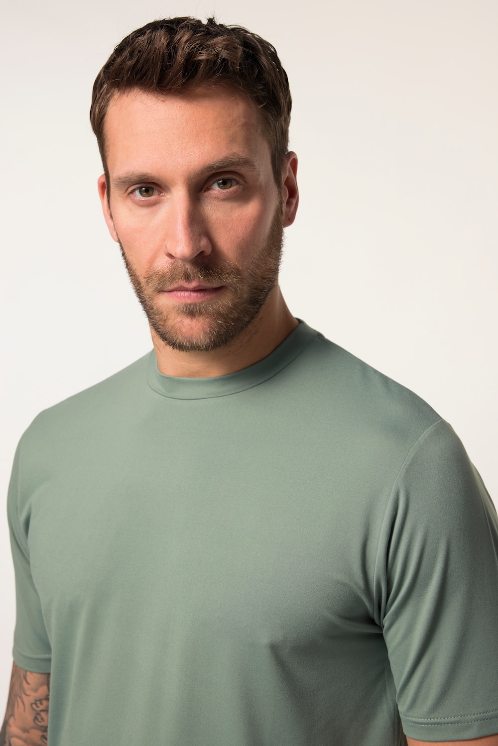 Stora storlekar T-shirt, Her, grå, storlek: XXL, Polyester/Elastan, JAY-PI