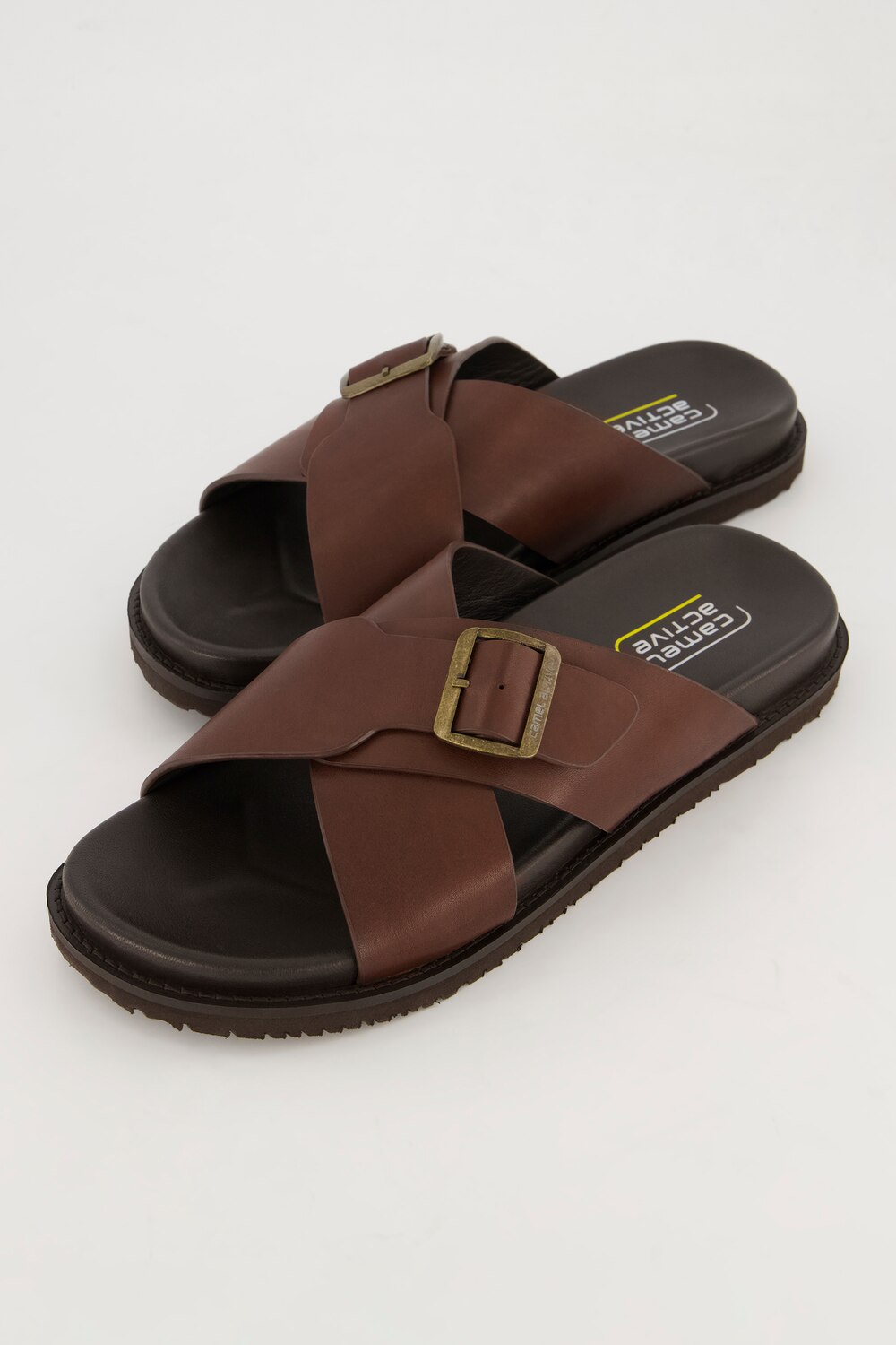 Stora storlekar Sandaler, Her, brun, storlek: 47, Läder, JP1880