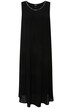 Plisované šaty, A střih, výstřih do V, bez rukávů, maxi délka