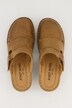 Josef Seibel Leder-Clogs, Klettriemen, Weite H