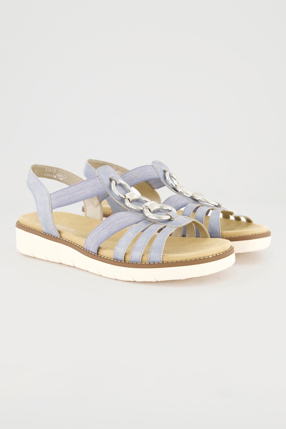 Grote Maten Sandalen, Dames, blauw, Maat: 42, Synthetische vezels, Ulla Popken