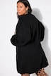 Long-Strickjacke, oversized, offene Form, Langarm