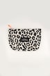 Kosmetyczka, pikowana, w panterkę, zamek błyskawiczny, kolorowa podszewka