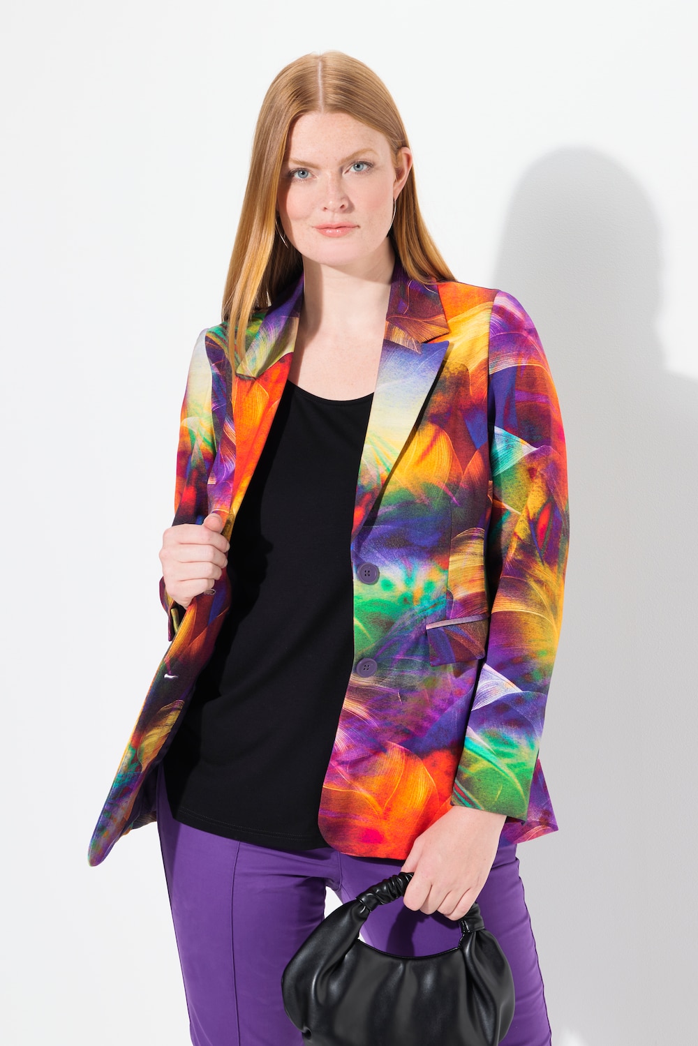 Große Größen Blazer, Damen, grün, Größe: 60, Viskose/Polyester/Synthetische Fasern, Ulla Popken