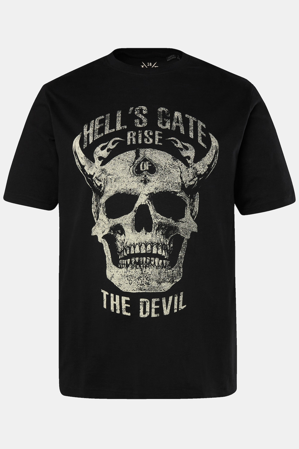 T-Shirt, Halbarm, Brust-Print, bis 8XL