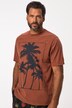 T-Shirt, Halbarm, Palmen-Print, Vintage-Look, bis 8XL