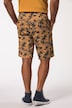 Bermudashorts, heldekkende trykk, elastisk linning, opp til 8 XL