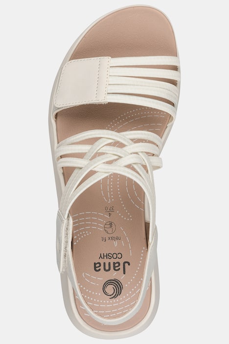 Sandaletten, Jana Shoes, Klettriegel, Weite H
