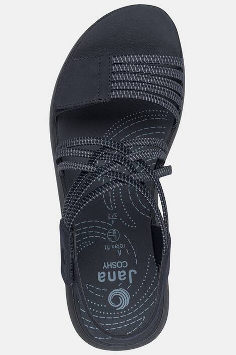 Sandaletten, Jana Shoes, Klettriegel, Weite H