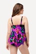 Tankini, mønstermiks, pyntering, softcups, justerbare stropper