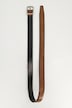 Reversible belt, business, leather, up to length 67 inches