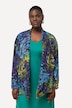 Jakke, rayon-chiffon, skålkrave, lange ærmer