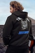 Veste à capuche, molleton, imprimés, jusqu'au 8 XL