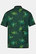 Polo à manches courtes en maille piquée, avec motf floral - jusqu'au 8 XL