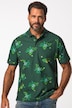 Polo à manches courtes en maille piquée, avec motf floral - jusqu'au 8 XL